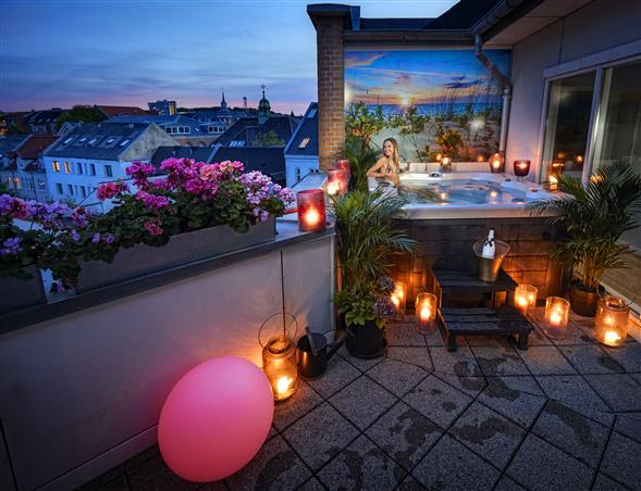 Ultimate Valentines med overnatning i Penthouse spa suite for 2 personer